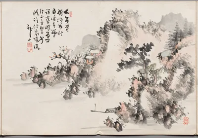 Painting Eight from Album of Paintings by Haizan — Yoshitsugu Haizan