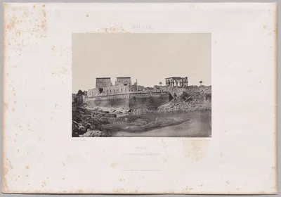 Vue générale prise à l'angle sud-ouest, Philoe — Maxime Du Camp