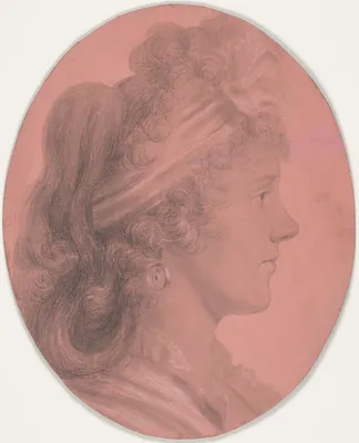 Portrait of Eleanor Ramsay Fitzwilliam — Charles Balthazar Julien Févret de Saint-Mémin