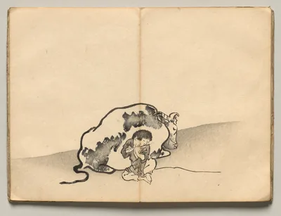 Oxherd from Ōkyo Picture Book — Maruyama Ōkyo