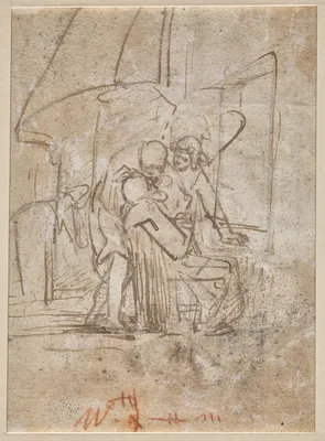 The Healing of Tobit (verso) — Ferdinand Bol