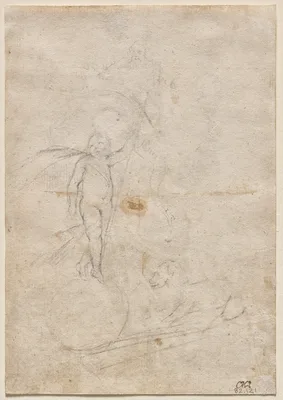 Resurrected Christ and Lamb of God (verso) — Alonso Cano