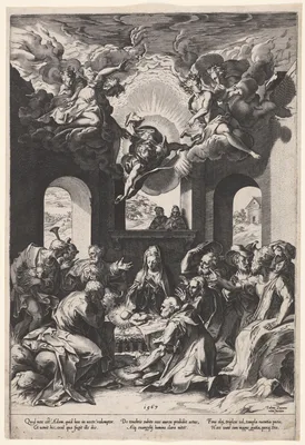 Adoration of the Shepherds — Cornelis Cort