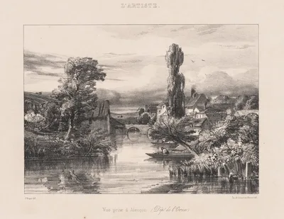 View taken at Alençon (Vue Prise à Alençon) — Jules Dupré