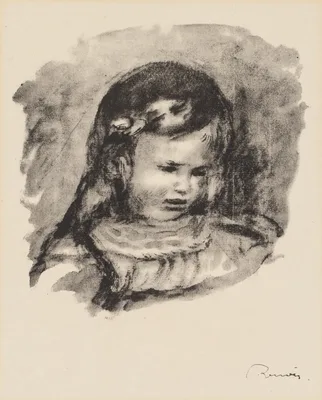 Claude Renoir, the Head Lowered (Claude Renoir, la tête baissée) — Pierre-Auguste Renoir