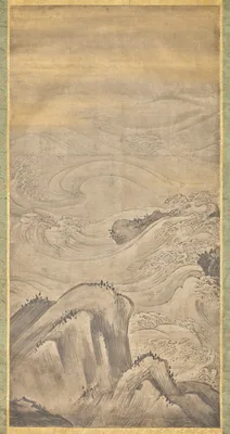 Rocks and Waves — Kanō Motonobu