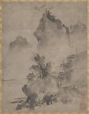 Coastal Landscape in the Haboku Style — Keison