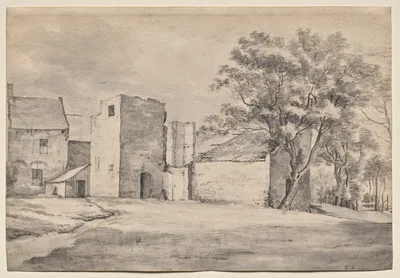 The Ruin of Huis 't Sant at Katwijk aan Zee — Roelant Roghman