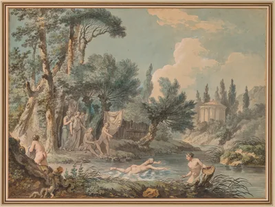 Nudes in a Landscape — Jean-Jacques-François Lebarbier, called Le Barbier L’Aîné