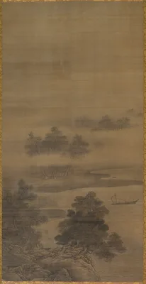 Returning Sails off a Distant Shore, from Eight Views of Xiao-Xiang — Sesshū Tōyō