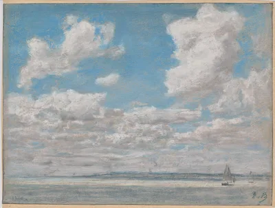 Seascape with Open Sky — Eugène Louis Boudin