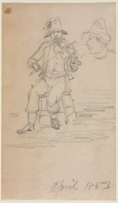 The Fiddling Beggar — William Sidney Mount