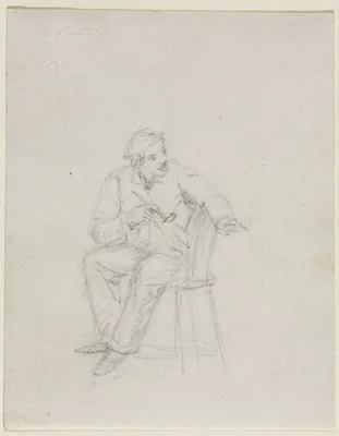 Man Smoking a Pipe — William Sidney Mount