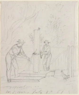 At the Pump — William Sidney Mount