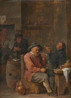 Peasants Smoking in an Inn — David Teniers the Younger