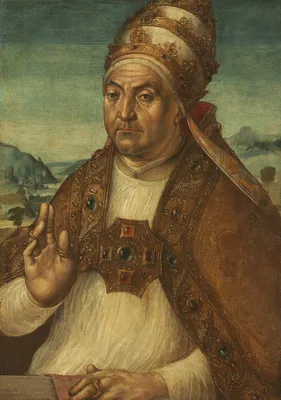 Portrait of Pope Sixtus IV della Rovere — Pedro Berruguete