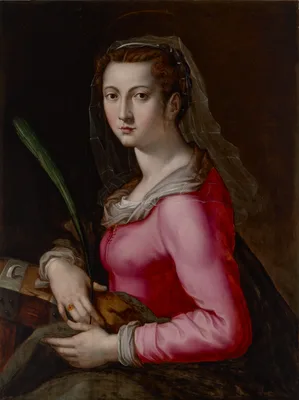 Portrait of a Woman as Saint Catherine — Pier Francesco Foschi