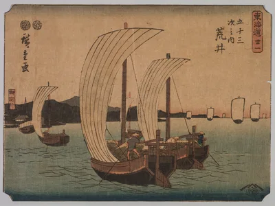 Sail Boats — Utagawa Hiroshige II