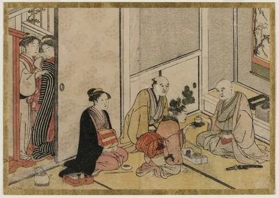 Interior Scene — Katsukawa Shunshō