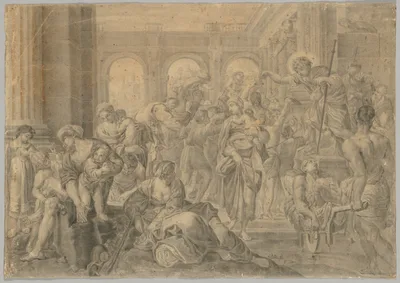 Copy of Annibale Carracci's St. Roch Giving Alms — Annibale Carracci