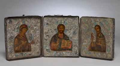 Triptych with Christ, the Virgin, and St. John the Evangelist
