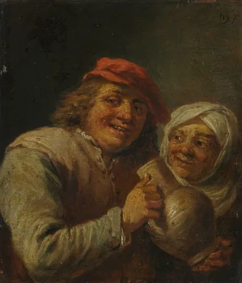 Old Man and Woman — David Teniers the Younger