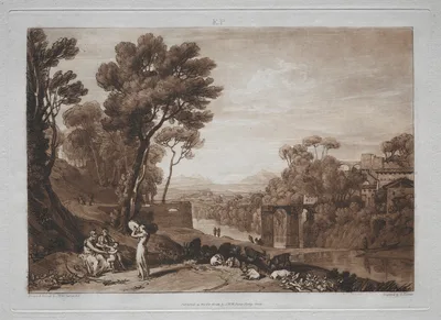 Liber Studiorum:  The Woman and the Tambourine — J. M. W. Turner