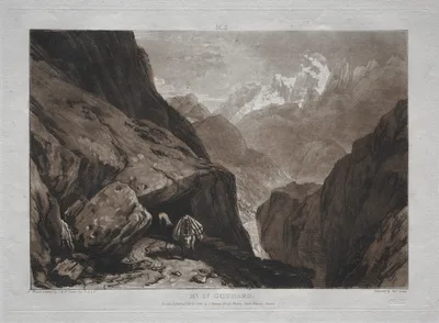 Liber Studiorum:  Mt. St. Gothard — J. M. W. Turner