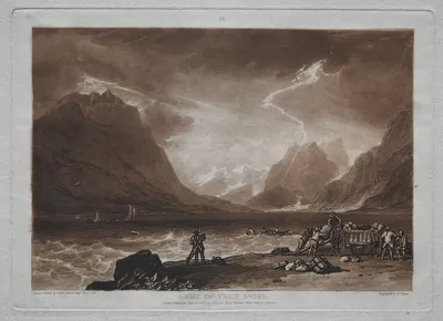 Liber Studiorum:  Lake of Thun, Swiss — J. M. W. Turner