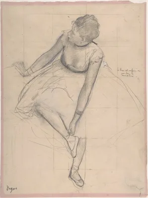 Dancer Adjusting Her Slipper — Edgar Degas