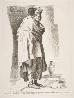 Menippus, after Velázquez — Velázquez (Diego Rodríguez de Silva y Velázquez) · Goya (Francisco de Goya y Lucientes)