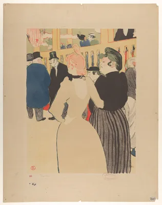 At the Moulin Rouge:  La Goulue and Her Sister — Henri de Toulouse-Lautrec · Edward Ancourt · Boussod, Valadon and Co.