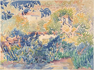 The Artist's Garden at Saint-Clair — Henri-Edmond Cross