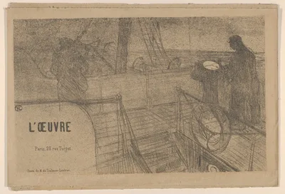 Announcement for the Théâtre de L'Oeuvre — Théâtre de L'Oeuvre · Henri de Toulouse-Lautrec