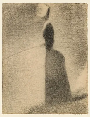 A Woman Fishing — Georges Seurat