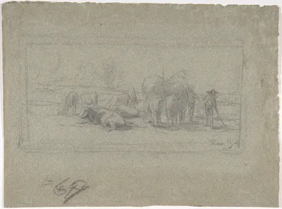 Landscape with Cattle — Rosa Bonheur