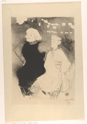 At the Moulin Rouge:  The Franco-Russian Alliance — Edward Ancourt · Henri de Toulouse-Lautrec · L'Escarmouche