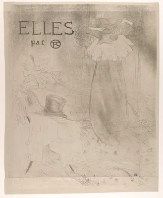 Elles (portfolio cover) — Gustave Pellet · Henri de Toulouse-Lautrec
