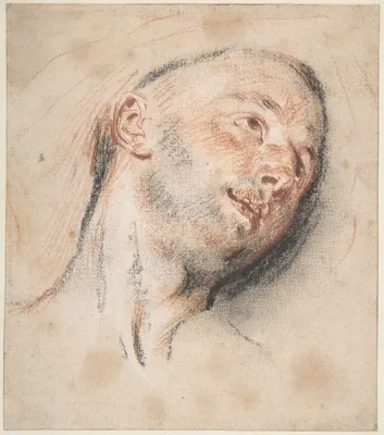 Head of a Man — Jean-Antoine Watteau