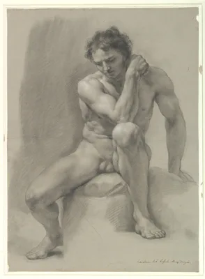Seated Nude Male — Anton Raphael Mengs