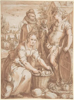 Autumn; Study for an Engraving — Hendrik Goltzius