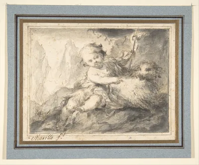 The Infant St. John the Baptist — Bartolomé Esteban Murillo