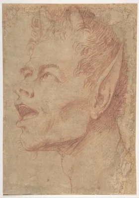 Head of a Satyr Facing Left — Jusepe de Ribera