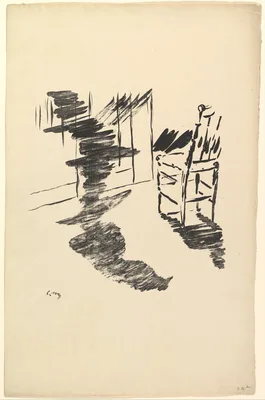 The Shadow that Lies Floating on the Floor.  Illustration to The Raven by Edgar Allan Poe — Edouard Manet · Edgar Allan Poe · Stéphane Mallarmé