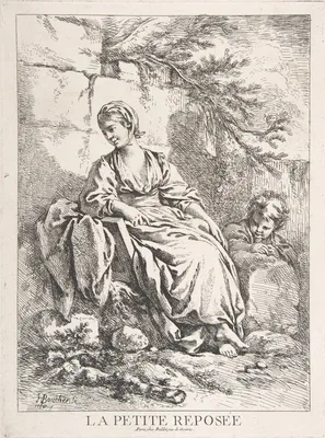 The Young Girl Resting — François Boucher