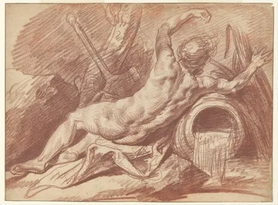 Reclining River God — Jean-Baptiste Greuze