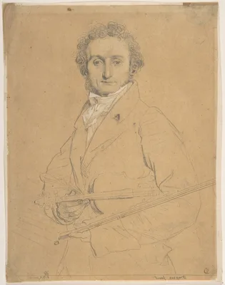 Niccolò Paganini (1782–1840) — Jean Auguste Dominique Ingres · Niccolò Paganini