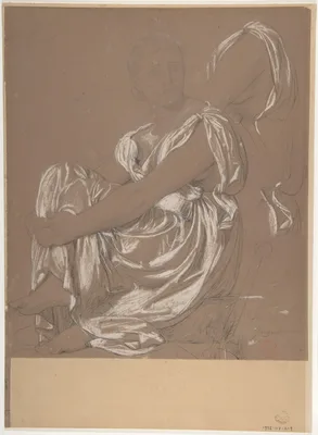 Study for the Figure of the Iliad in "The Apotheosis of Homer" — Jean-Auguste-Dominique Ingres