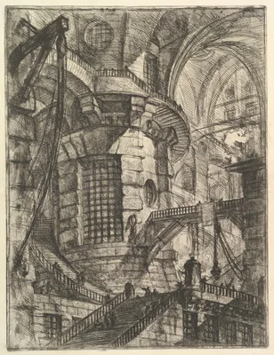 The Round Tower, from "Carceri d'invenzione" (Imaginary Prisons) — Giovanni Battista Piranesi · Giovanni Bouchard