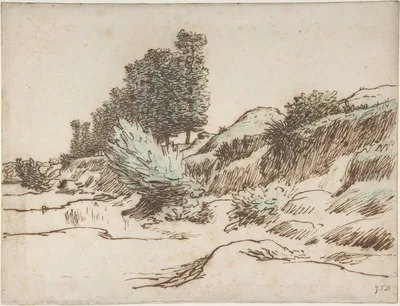 Landscape, Vichy — Jean-François Millet